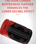 Submersible Water Pump For Aquarium Fish Tank And Hydroponics, Ultra Quiet 28dB Operation, showing four-corner buffer base