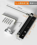 Heavy Duty Aluminum Door Closer With Spring Soft Close, Adjustable 0 To 180 Degree Closure, Keeps Doors Smooth On Up To 40Kg, Black-S Finish hardware