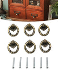 Dope Retro Vintage Cabinet Knob For Drawers And Doors Zinc Alloy Ring Pull Handle With Screws Included Durable Dresser