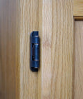Oil Rubbed Bronze Kitchen Cabinet Hinges One Half Inch Overlay Self Closing Flush Mount 20 Pcs Set detail on wooden cabinet
