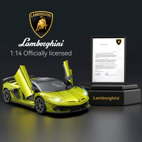 Lamborghini Officially Licensed Remote Control Car With Realistic Lambo Design For Boys And Girls, Super Cool Birthday Gift In Green