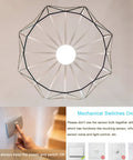 Motion Sensor Outdoor Light Bulbs 15W 100W Equivalent, diagram showing installation instructions with mechanical switch.