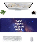 Custom Large Desk Pad With Photo And Text Personalization Non Slip Mouse Mat For Computer And Office Upload Your Picture Or Logo Extra Large 12In By 31In Durable Rubber Surface For Smooth Glide
