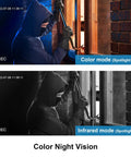 Outdoor Wireless Security Camera Battery Powered 2.5K FHD Color Night Vision With Motion Detection And Spotlight Alexa Compatible 30 Days Free Cloud Storage Easy Home Surveillance color night vision demonstration with intruder