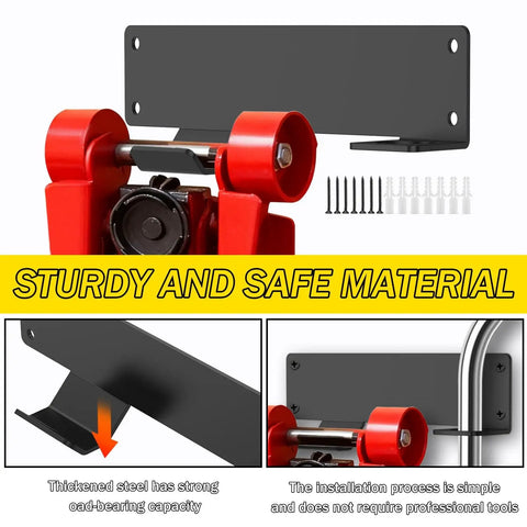 Wall Mount Floor Jack Stand Rack Organizer Heavy Duty Mount Brackets Hydraulic Jack Holder Garage Tool Organizer
