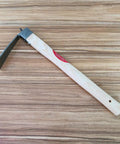 Forged Hoe Garden Digging Tool For Digging Weeding Seeding And Soil Turning With 380mm Length Wooden Handle Stainless Steel Blade