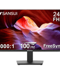 24 Inch Full HD 100Hz Monitor With HDMI And VGA Ports HDR10 FreeSync Low Blue Light Anti Glare Eye Care Ultra Slim VESA Mount