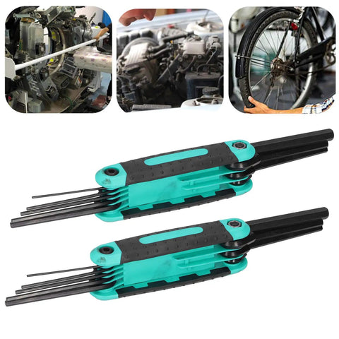 Top Tier 8 In 1 Folding Hex Key Wrench Kit Booms With Wide Size Range From 1.5mm To 8mm For Snazy Home Garage Jobs Using High Torque Chrome Vanadium Steel For Tightening Screws Like A Pro, folding hex key set for bike and machine repair