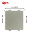 Five Pack Waveguide Covers Mica Sheets For Microwave Ovens, Universal Fit, Cut To Size 108mm By 99mm with dimensions shown
