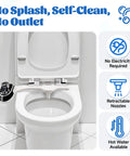 Bidet Toilet Attachment With Self Cleaning, Hot And Cold Water Spray, Non Electric Sprayer, Easy Install
