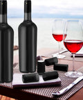 Top Shelf Black PVC Heat Shrink Bottle Caps With Ridiculously Slick Finish For Wine And Hot Sauce Packaging 200 Piece Box Fits 5 Ounce Wide Woozy Bottles on wine bottles.