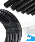Silicone Vacuum Hose Kit For Cars, 6 Size Set Of 5 Ft Each With 1/8, 5/32, 3/16, 1/4, 5/16, 3/8 Inch IDs, 130 PSI Max, Includes Tube Cutter
