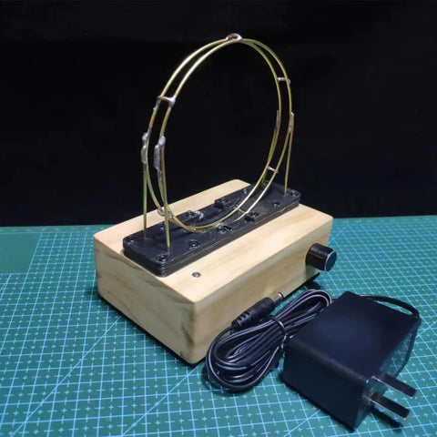 Hands On Perpetual Motion Science Kit With Electromagnetic Cyclotron And Iron Ball Circular Motion Demonstrator Magnetic Drive Tech For STEM Education Red Color Edition.