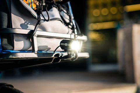 Macro Drive 1000 Ebike Headlight With CNC Aluminum Body 1000 Lumens MOR Lens Built For 6 To 12 Volt Systems Includes 140cm Power Cable Great For Night Riding On Busy Streets And Trails