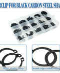 Heavy Duty 150 Piece Internal And External Retaining Circlips C Clip Washer Snap Ring Assortment Set In Carbon Steel M5 To M25