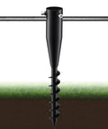 Heavy Duty Outdoor Umbrella Sand Anchor Stand For Ground No Dig Screw In Base Metal In Ground Umbrella Holder For Patio Or Beach