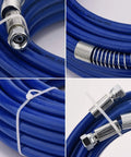 50 Foot Upgraded Airless Paint Hose For Graco Sprayers With Reinforced Brass Wire Braid And 4300 PSI Heavy Duty Performance