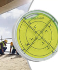 60mm Metal for spirit Level 1-3 Degree Range Green 60mm Metal(D) close-up of level vial with pitch measurement guides.
