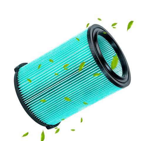 Heavy Duty Five Layer HEPA Replacement Filter For 5 To 20 Gallon Wet Dry Shop Vacuums displayed with green leaves