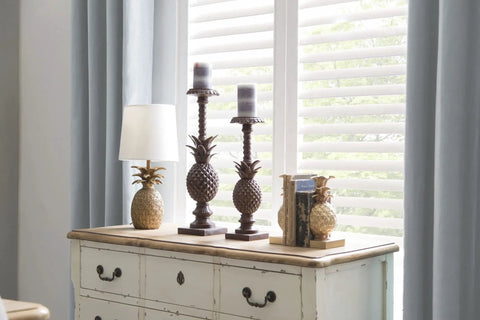 Coastal Pineapple Table Lamp With Linen Shade And Distressed Finish For Living Room Bedroom Nursery Or Office Brings Dope Beach Vibe And Warm Light