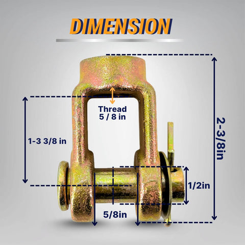 Four Piece Slack Adjuster Clevis Pin Kit With One Half Inch Thread Standard Stroke For Air Brake Chambers Replacement Part