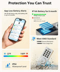 WiFi Smart Keypad Deadbolt Lock With App Remote Control No Hub Needed Works With Alexa And Google Assistant Keyless Entry Auto Lock Satin Nickel Finish For Easy Front Door Security Say Goodbye To Keys with app alerts and AA batteries.
