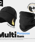 Winter Beanie Hat And Neck Gaiter Set With Ear Flaps For Men And Women Fleece Lined Skull Cap Windproof Thermal Headwear