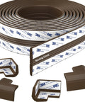 Premium Furniture Edge Corner Protectors For Baby Proofing Kids Rooms Rock Solid Hold With Pre Taped Strips in coffee brown color.