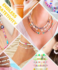 Starter Jewelry Making Kit With Thousands Of Polymer Clay Beads And Charms For Bracelets And Diy Jewelry Super Easy To Use