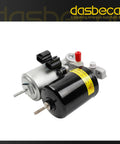 Premium Heavy Duty ABS Brake Booster Pump With No Sweat Direct Bolt On Fitment For Toyota Prius And RAV4 2010 To 2015 side view with connections.