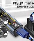 USB Powered Soldering Iron Kit With Fast 3 Second Heat connecting via PD/QC interface.