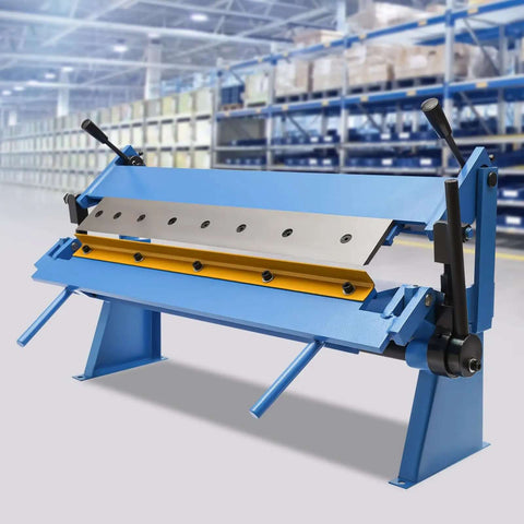 Hand Operated Sheet Metal Brake For 20 Gauge Mild Steel Bender With 1 To 24 Inch Capacity Desktop Pan And Box Style Removable Fingers
