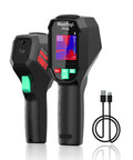 High Resolution 240x240 Thermal Imager With 25 Hz Refresh Rate, Temperature Alarm, Handheld Infrared Camera shown with USB cable