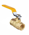 Pack Of 10 One Half Inch Heavy Duty Brass Ball Valve With Full Port FIP Threaded 600 WOG Lead Free Brass Forged Body Blow Out Proof Stem