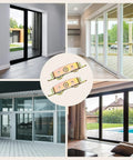 2-Pack Heavy Duty Sliding Door Rollers With Steel Ball Bearing Tandem Wheels For Patio Doors, Universal 1-1/4 Inch Wheel