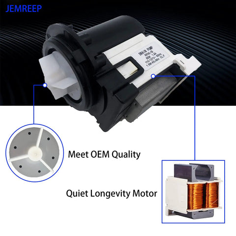 Washer Drain Pump Motor Replacement For LG And Kenmore Direct Fit Replaces AP5328388 4681EA1007D 4681EA1007G 4681EA2001T