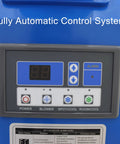 Control panel of Heavy Duty 220 Volt Industrial Air Conditioner Featuring 18700 Btu Cooling Output and Hella Rapid Airflow.