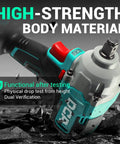 Heavy Duty Cordless Impact Wrench With Brushless Motor, Cranks Out 503 Ft Lbs Raw Torque showcasing high-strength body material.