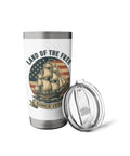 Patriotic Sailboat Stainless Steel Insulated Tumbler For Fourth Of July Freedom Fans Keeps Your Drinks Cold Or Hot For Real All Day With Heavy Duty Double Wall And Spill Proof Lid