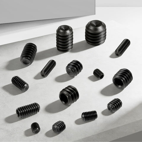 Badass Seven Hundred Piece Socket Set Screw Assortment Kit With Twenty Five Sizes Metric And Sae Cup Point Grub Screws displayed on a surface.