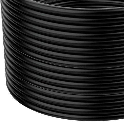 Heavy Duty Weatherproof Outdoor Power Stake With 50 Ft Extension Cord Six Sturdy Outlets Built To Handle The Grind For Christmas Lights And Backyard Projects Dead Simple Yard Power Setup, black extension cord rolled.