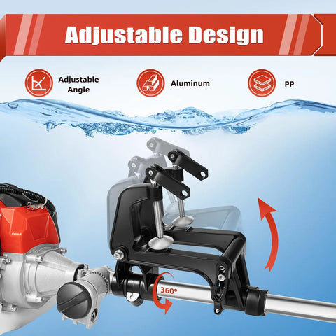 Beast Mode Two Point Three Horsepower 52CC Two Stroke Outboard Motor With CDI Ignition Air Cooled Engine Three Blade Propeller And Zero Point Twenty Two Gallon Fuel Tank Portable Heavy Duty Boat Engine For Inflatable Boats Kayaks And Fishing Yachts