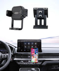 Heavy Duty Auto Clamp Car Phone Mount With Boss Grade Grip For Honda CRV Hybrid 2023 To 2026 in vehicle with smartphone.