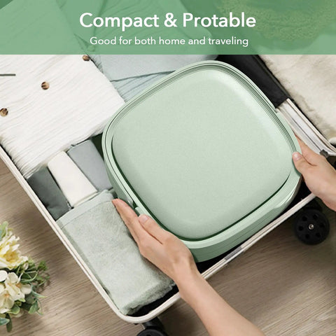 Compact Foldable Mini Washing Machine With Effective Sterilizing Function For Delicates And Small Items Perfect For Baby Clothes Underwear And Small Gear At Home Or On The Go Ideal For Apartments Travel Camping And RVs 110 To 240V