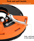 Universal 4.5 to 5 Inch Angle Grinder Dust Shroud Attachment 125mm with push-pull buckle for secure fit