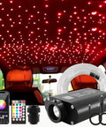 16W Fiber Optic Star Light Kit For Cars 300 Fibers 6.5ft End Glow PMMA Strings with RF Remote and App