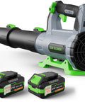 Cordless Leaf Blower With 2x 5.0Ah Batteries And Charger 21V Lightweight Battery Powered Blower for yard cleaning