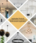 Applicable Products: Four Pack Four Inch Light Fixture Mounting Bracket Universal Crossbar Kit With All Mounting Hardware Heavy Duty For Chandeliers Pendant Lights Flush Mounts Wall Lights Ceiling Fans No Hassle Install