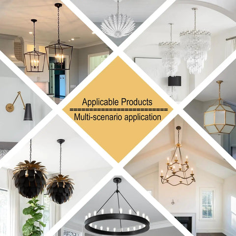Applicable Products: Four Pack Four Inch Light Fixture Mounting Bracket Universal Crossbar Kit With All Mounting Hardware Heavy Duty For Chandeliers Pendant Lights Flush Mounts Wall Lights Ceiling Fans No Hassle Install