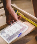 Heavy Duty Cam Screws And Furniture Hardware Kit With Rock Solid Grip for assembly with nuts and bolts on wood.